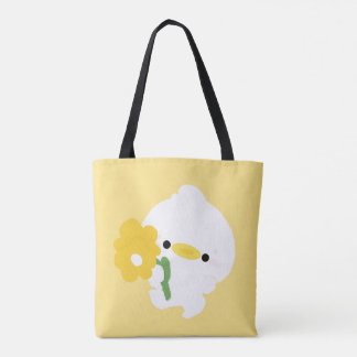Tote Bag Cute Romantic Duck