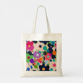 Tote Bag Cute Rustic Floral Imprime Des Fleurs Colorées