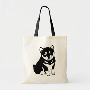 Tote Bag Cute Shiba Inu Puppy Art
