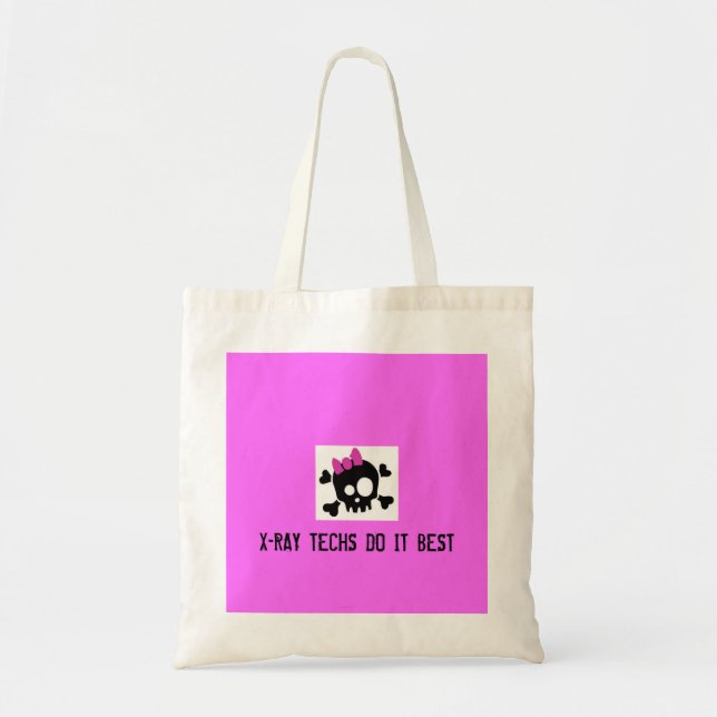 Tote Bag Cute_Skull_by_ashzstock, TECHNOLOGIES de RAYON X (Devant)