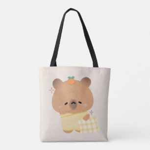 Tote Bag Cute Sleepy Capybara