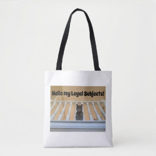 Tote Bag Cute Tabby Cat Drôle Citation