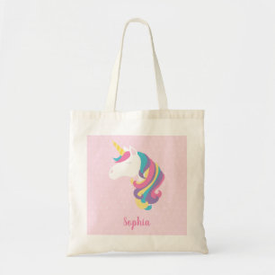 Tote Bag Cute Unicorn Polka Pot Personnalisé fille