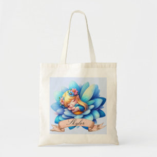 Tote Bag Cute Whimsical Floral Doux Rêves Dormir Fée