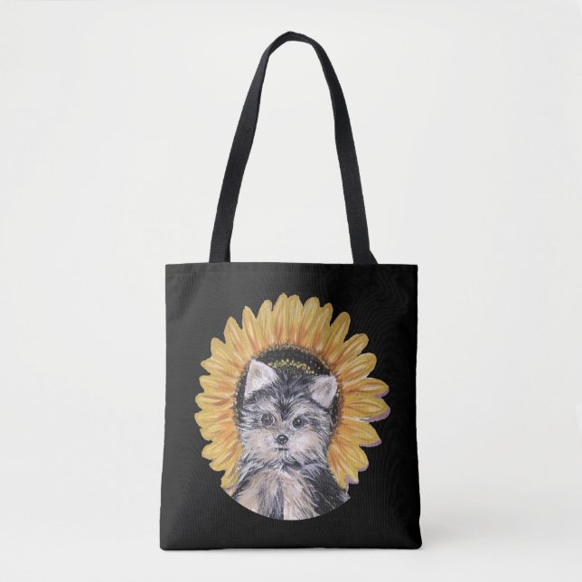 Tote Bag Cute Yorkshire (Devant)