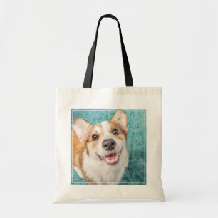 Tote Bag Cutest Baby Animals   Cute Corgi Puppy Smile