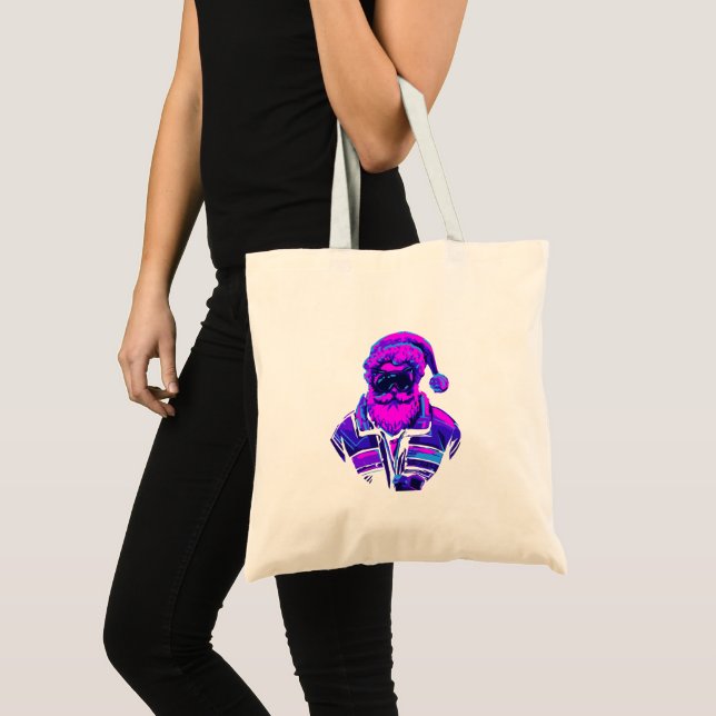 Tote Bag Cyberpunk Santa Claus (Devant (produit))