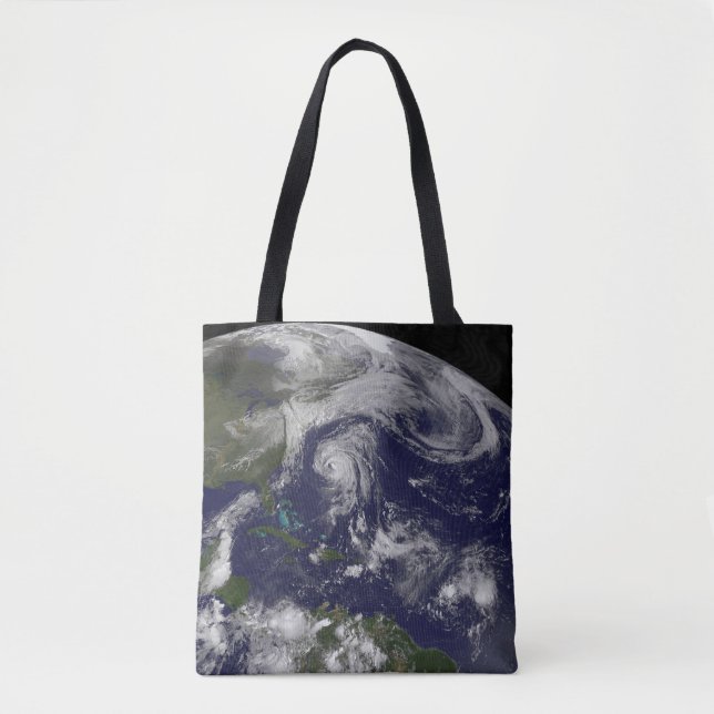 Tote Bag Cyclones Tropicaux Katia, Lee, Maria Et Nate. (Devant)