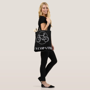 Tote Bag Cycopathe Cyclisme Pun Vélos De Route Minimalistes