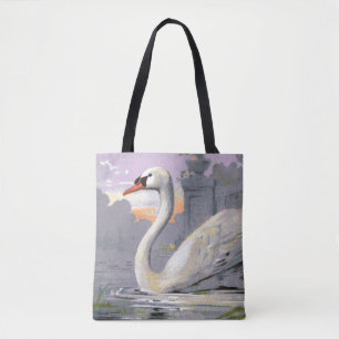 Tote Bag Cygne du lac de Lugano