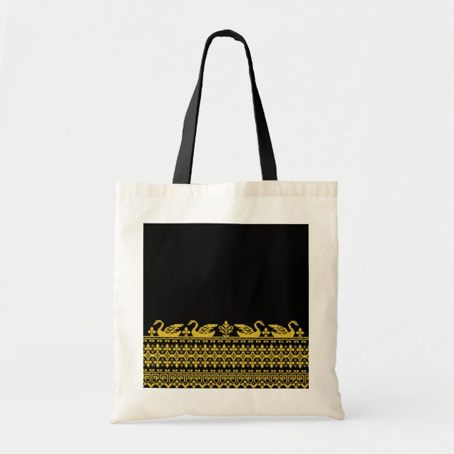 Tote Bag Cygnes en or (Devant)