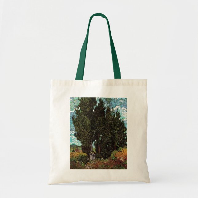 Tote Bag Cyprès avec personnages féminins par Vincent van G (Devant)