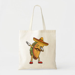 Tote Bag Dabbing Taco Sombrero Drôle Nourriture Mexicaine F