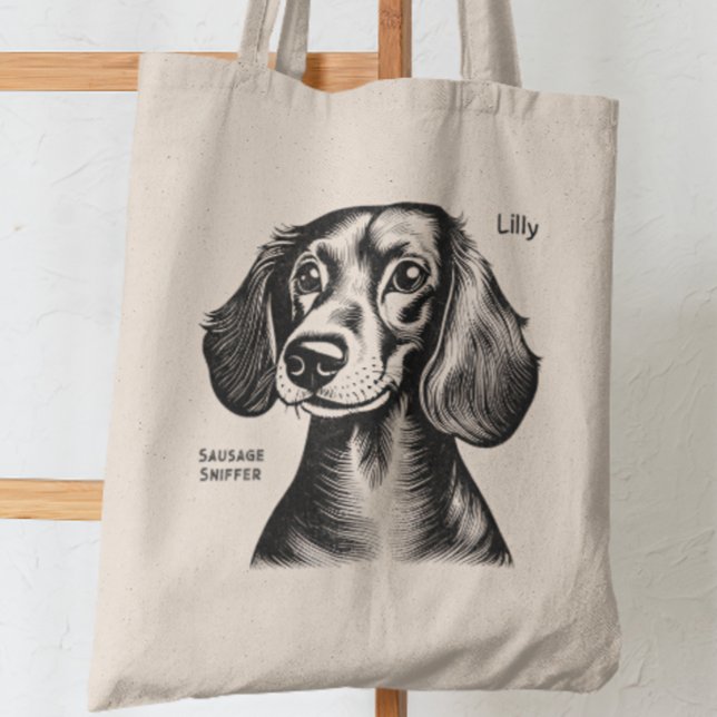 Tote Bag Dachshund Cadeau Pour Les Propriétaires De Teckel (Créateur téléchargé)