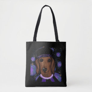Tote Bag Dachshund rouge