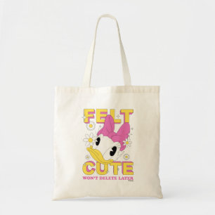 Tote Bag Daisy Duck "Mignonne" Graphique Floral Rétro