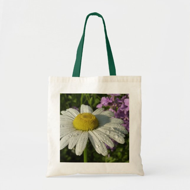 Tote Bag Daisy et lilas d'été botanique (Devant)