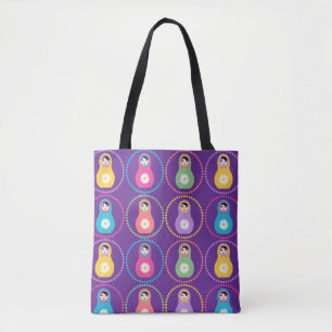 Tote Bag Daisyflower Matryoshka
