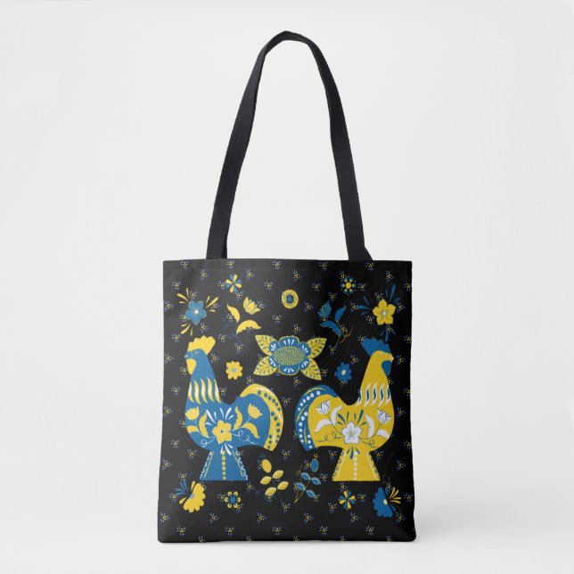 Tote Bag Dala Rooster suédois (Devant)