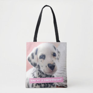 Tote Bag Dalmatien Nez de Coeur