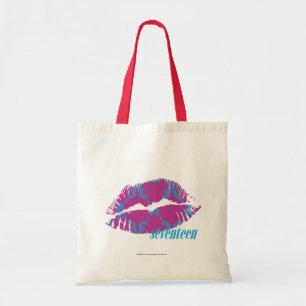 Tote Bag Damassé Aqua-Pourpre