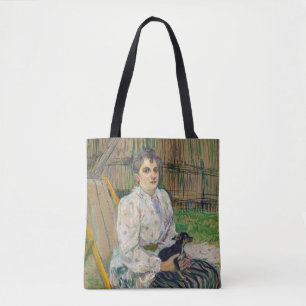 Tote Bag Dame avec un chien
