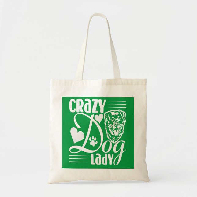 Tote Bag Dame de chien fou (Devant)