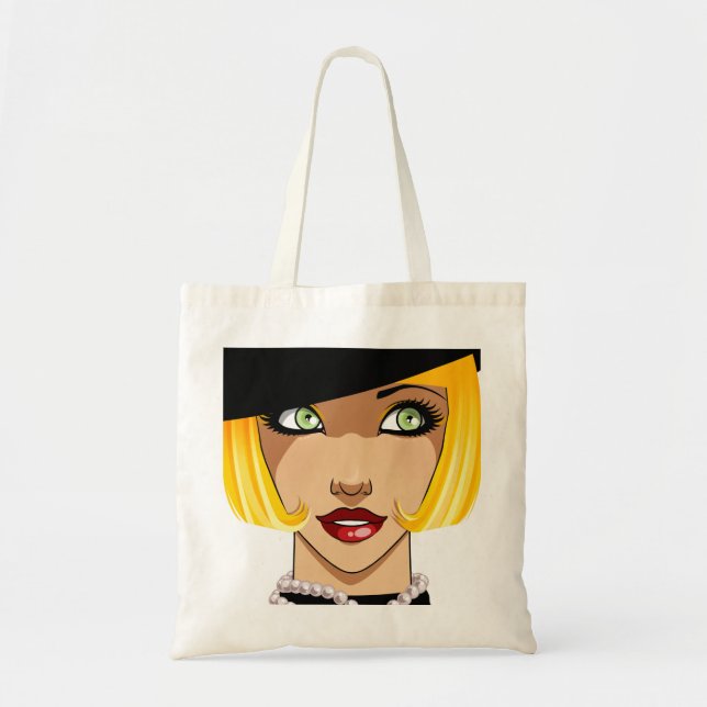 Tote Bag Dame de Flapper (Devant)