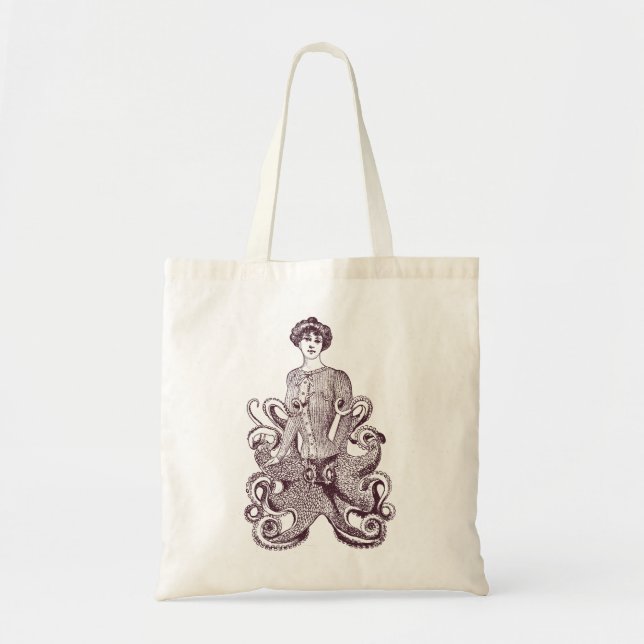 Tote Bag Dame de poulpe (Devant)