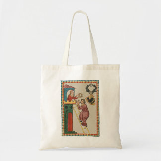 Tote Bag Dame offrant un cadeau à un prétendant, 14e siècle