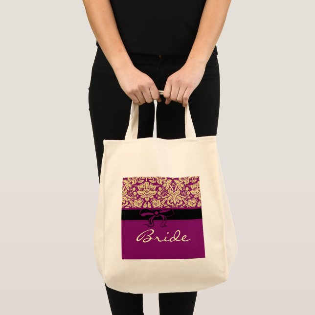 Tote Bag Damier Pourpre (Devant (produit))