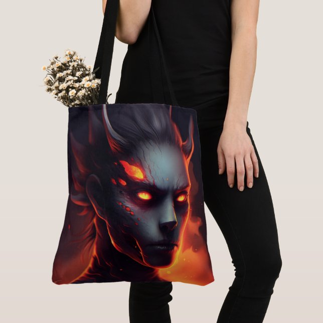 Tote Bag Dance of Flames (De près)