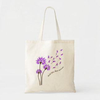 Tote Bag Dandelion Faith Hope Love World Elder Abuse awaren