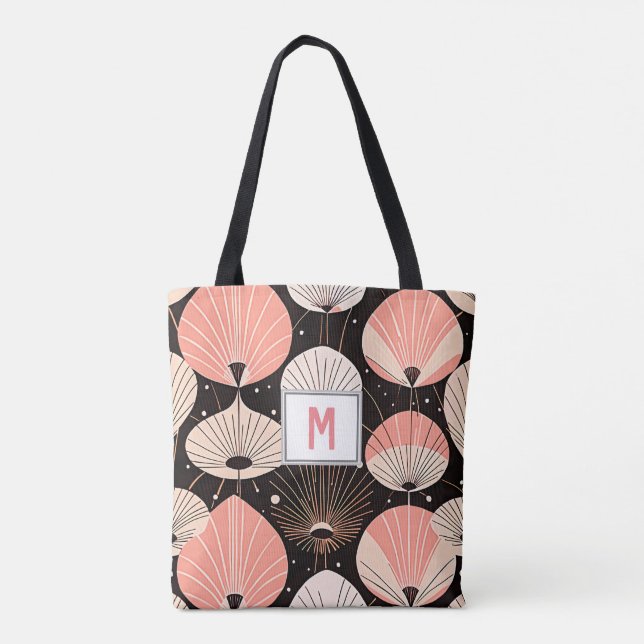 Tote Bag Dandelions -Mi-siècle- Design moderne rétro (Dos)
