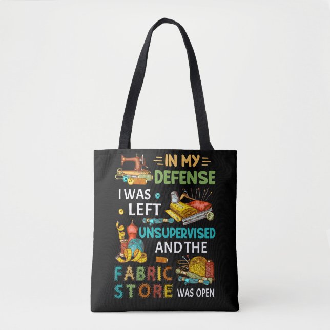 Tote Bag Dans Ma Défense, J'Ai Été Laissé Sans Surveillance (Devant)