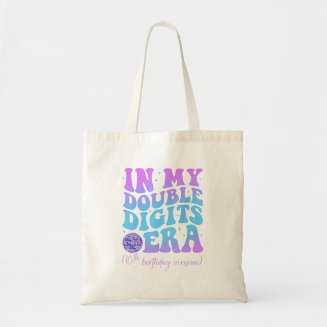 Tote Bag Dans Mon Double Chiffre Era 10E Anniversaire Versi (Devant)