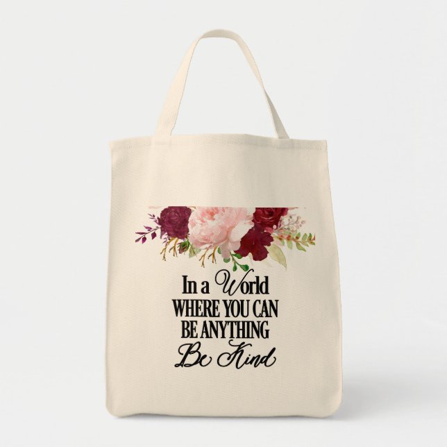 Tote Bag Dans un monde où l'on peut être n'importe quoi (Devant)