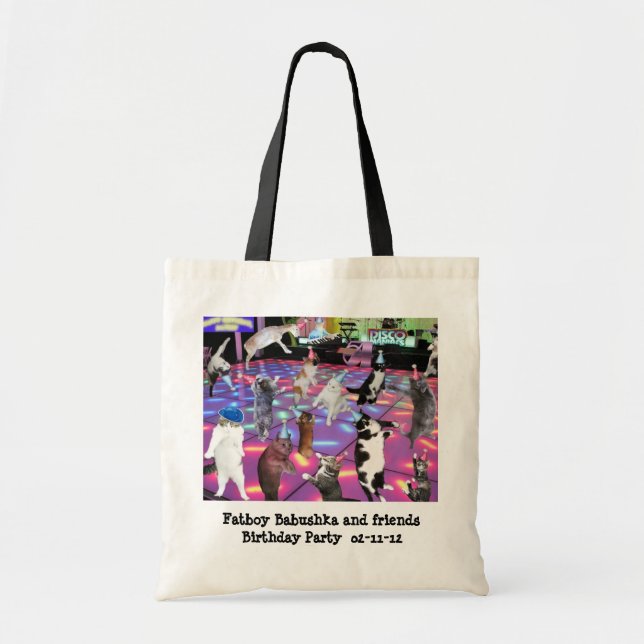 Tote Bag Danse de disco à ma fête d'anniversaire (Devant)