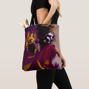 Tote Bag Danse de l'esprit – Figure abstraite expressive