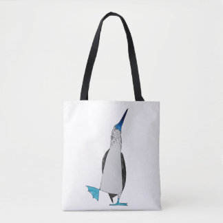 Tote Bag Danse de l'idiot aux pieds bleu Fourre-tout