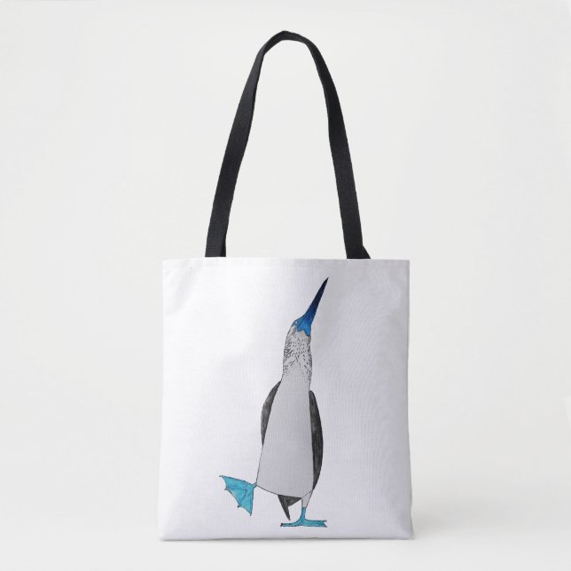 Tote Bag Danse de l'idiot aux pieds bleu Fourre-tout (Devant)