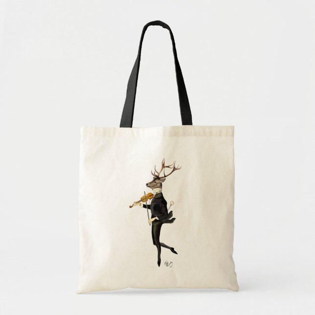 Tote Bag Danse du cerf avec violon (Devant)