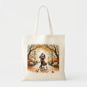 Tote Bag Danser dans le parc à l'automne