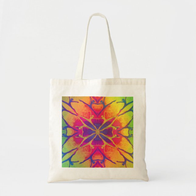 Tote Bag Danseur (arc-en-ciel - Psychedelic2) (Devant)