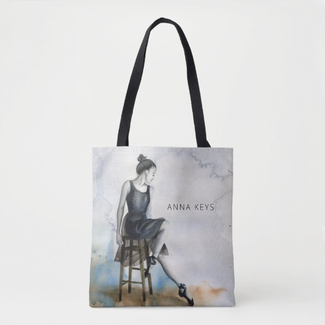 Tote Bag Danseur d'eau Danse de Fourre-tout ballerine (Devant)