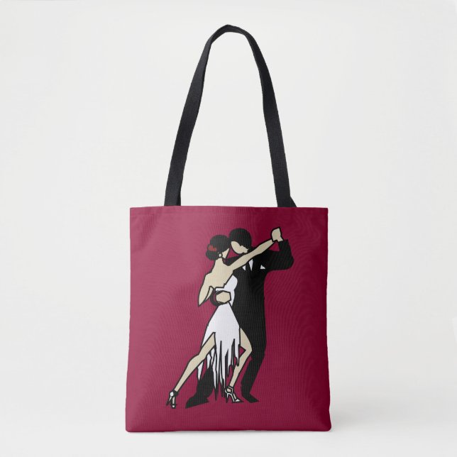 Tote Bag Danseurs de Tango romantiques (Devant)