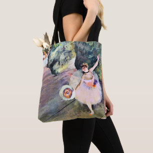Tote Bag Danseuse avec un bouquet de fleurs par Edgar Degas