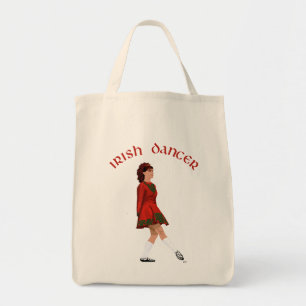 Tote Bag Danseuse Irlandaise Soft Shoe en Rouge