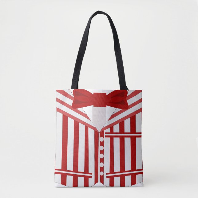 Tote Bag Dapper Singer Style Barbershop Quartet Design (Devant)