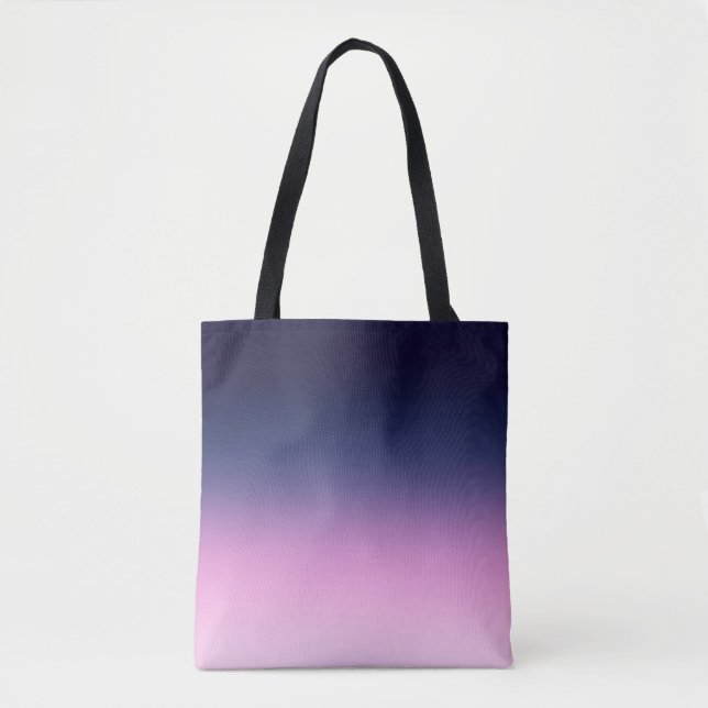 Tote Bag Dark blue and light pink gradient  (Devant)